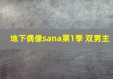 地下偶像sana第1季 双男主